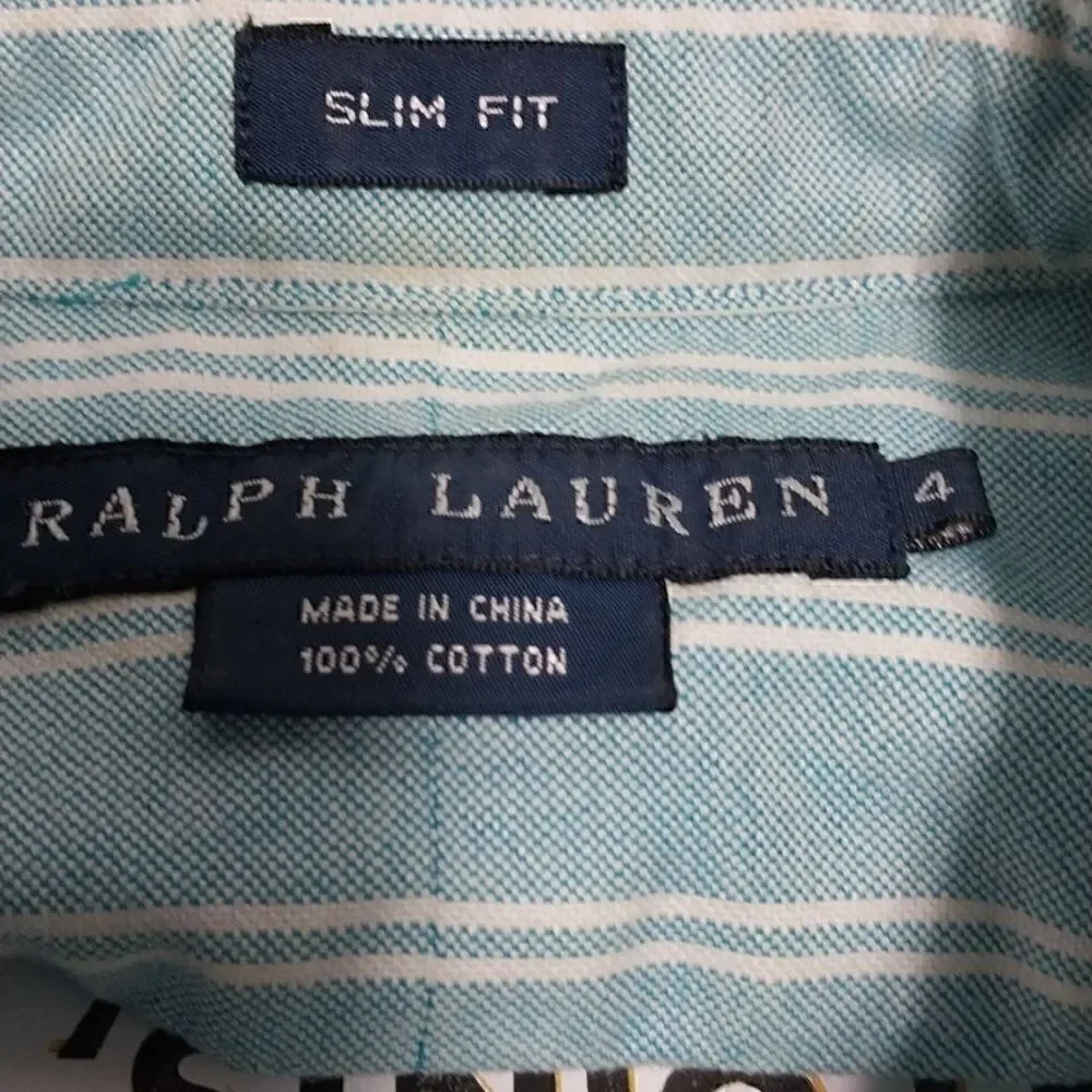 Boys Ralph Lauren Pinstripe Shirt..SIZE 4